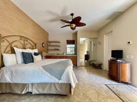 Casita suite living area at The Mason Oasis luxury rental La Quinta