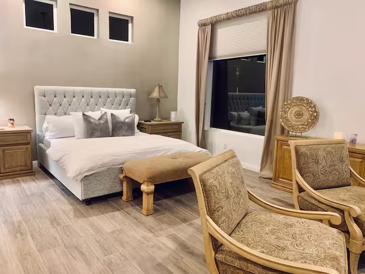 Primary master suite at The Mason Oasis La Quinta